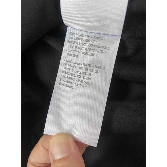 EUC Susan Graver 24W Black Floral Blazer Jacket Size One Button Church Workwear - Picture 5 of 13